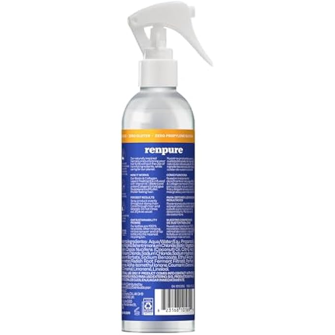 Renpure BIOTIN & COLLAGEN LEAVE-IN HAIR TREATMENT - FOR FULLER, THICKER LOOKING HAIR THAT SHINES - FOR FINE HAIR - VITAMIN B7 (BIOTIN), COLLAGEN - 8 FL OZ - Image 3